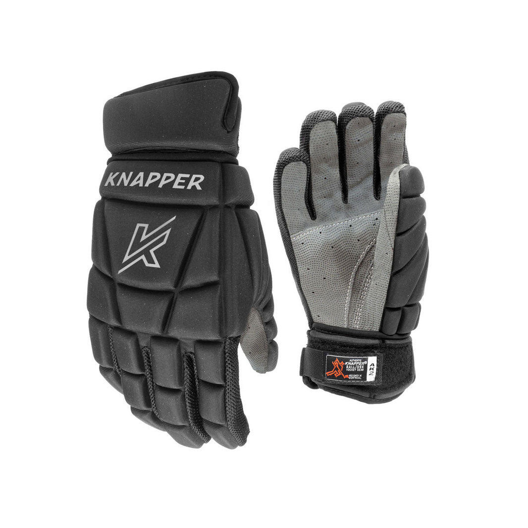 Knapper AK2 ball hockey/dek hockey gloves black