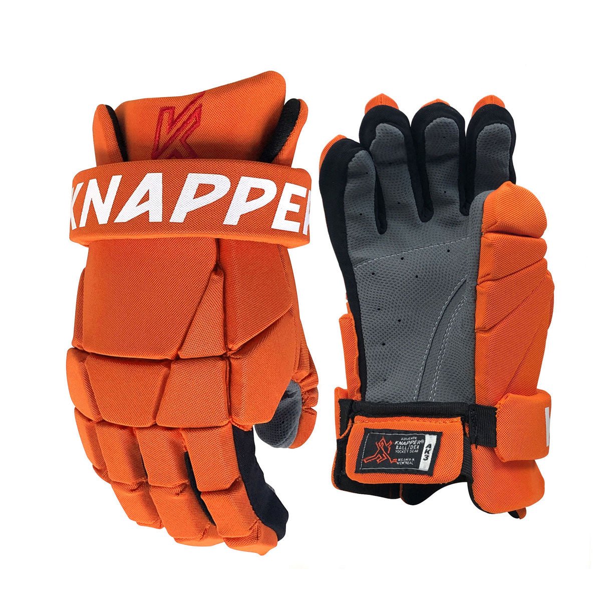 Knapper AK3 ball hockey/dek hockey gloves orange