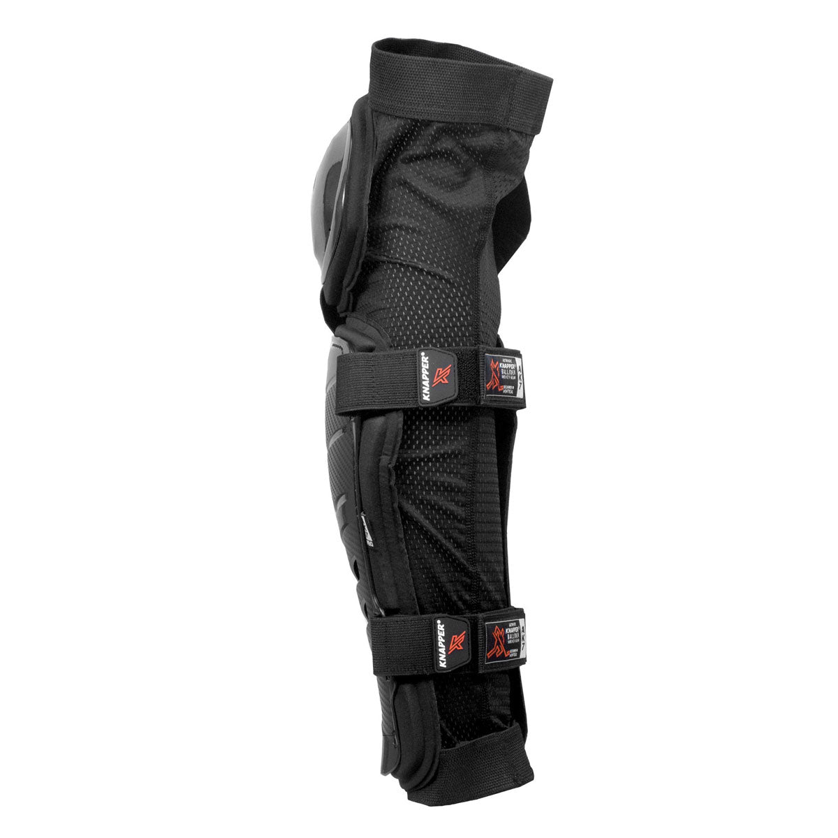 Knapper AK7 ball hockey/dek hockey shin pads black - back view