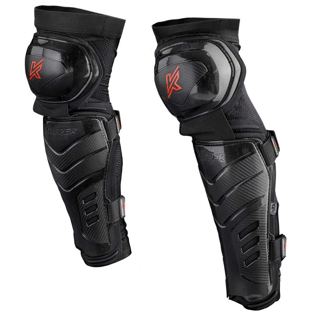 Knapper AK7 ball hockey/dek hockey shin pads black
